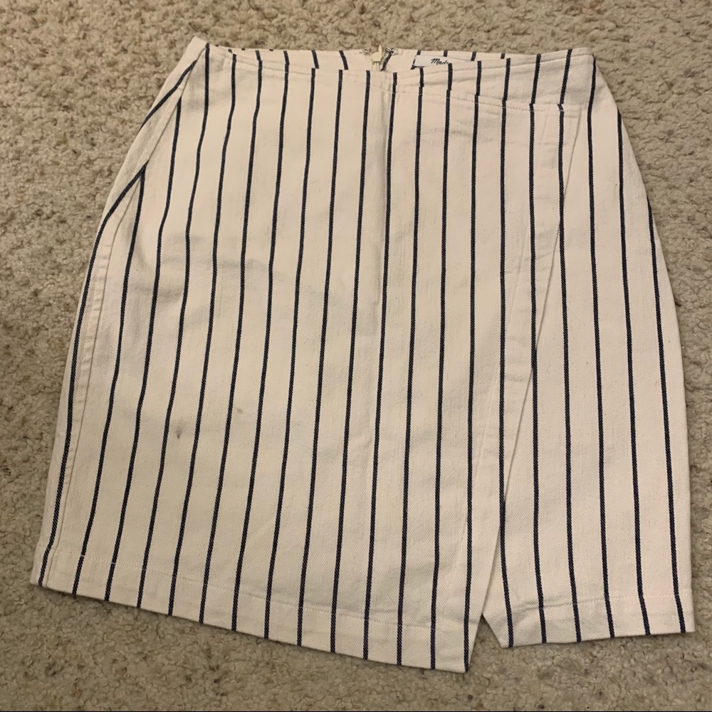 Madewell Striped Mini Skirt